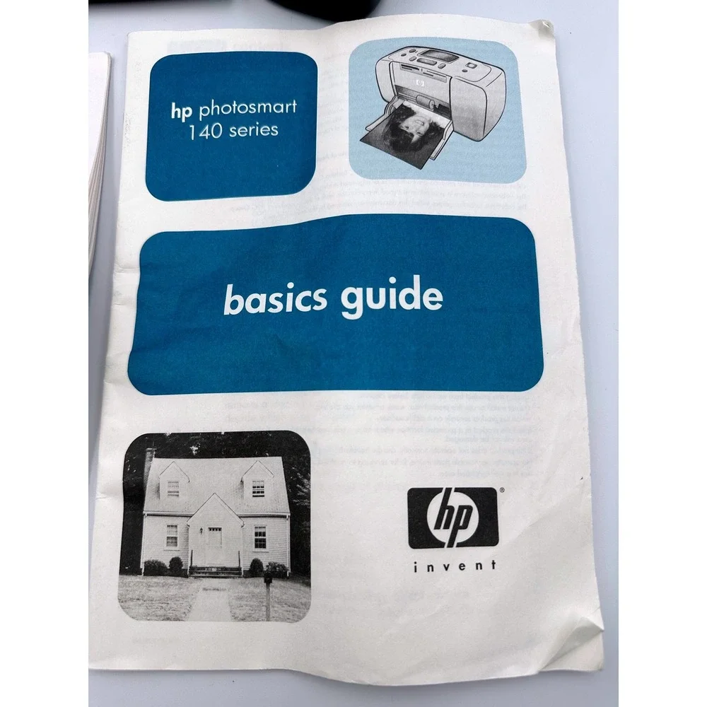 HP PHOTOSMART 145 Q3025A Digital Photo Printer Portable Bag w/Accessories WORKS